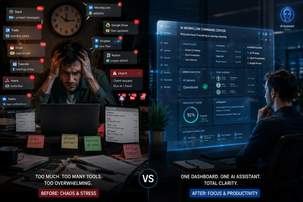 Before vs After: Chaos to Calm