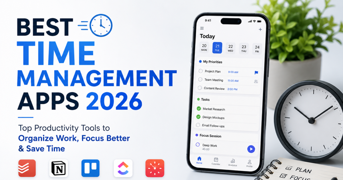 best time management apps 2026