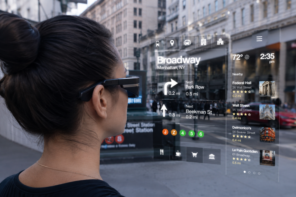 Augmented navigation on Broadway Street