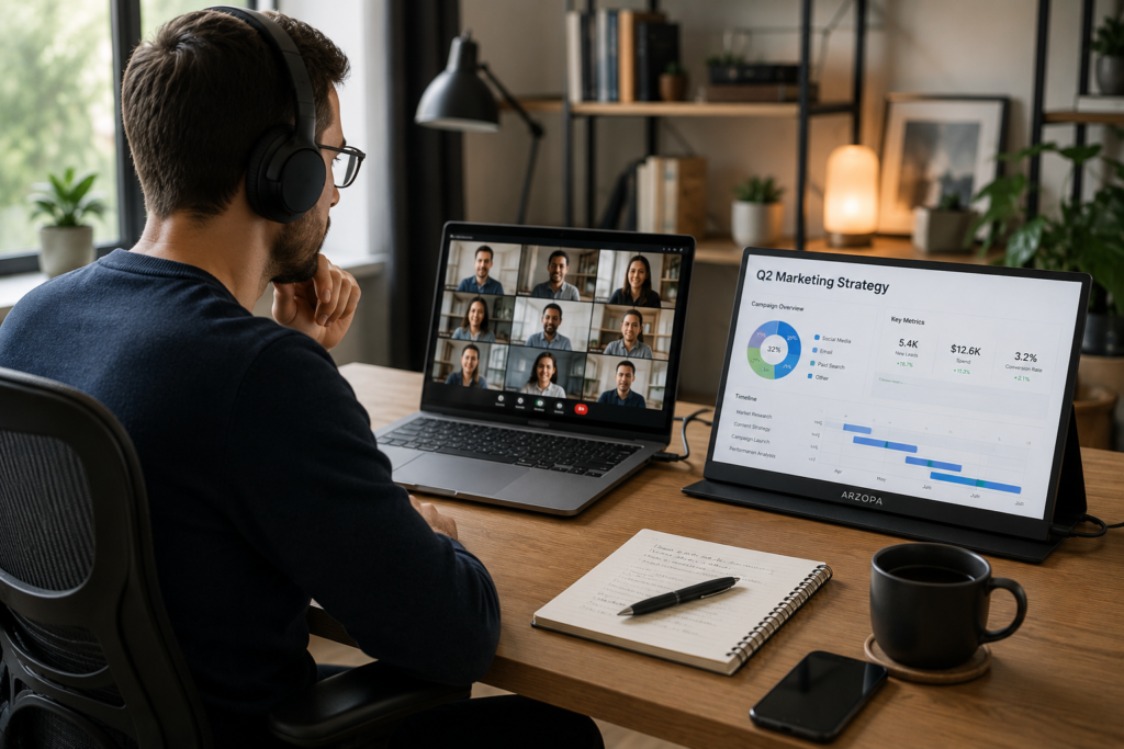 portable monitor for remote work