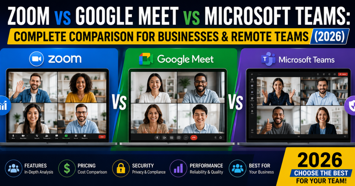Zoom vs Google Meet vs Microsoft Teams 2026