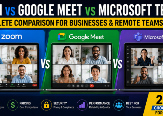 Zoom vs Google Meet vs Microsoft Teams 2026